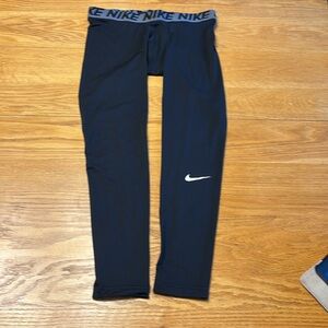 Nike Men’s Black Leggings with Logo Waistband